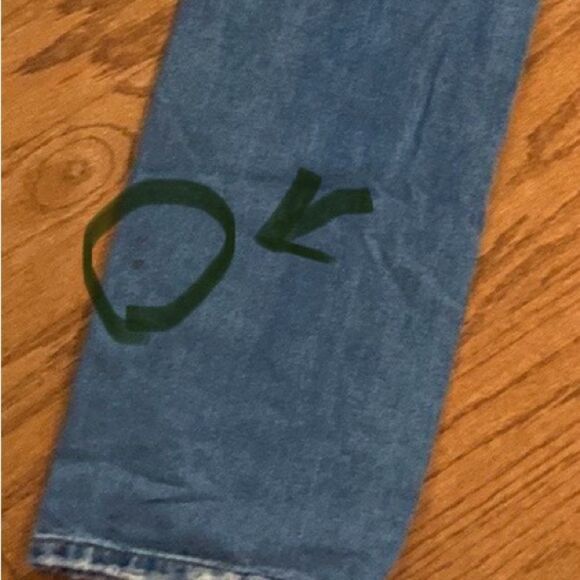 SHEIN size large wide legged jeans, very soft and comfy, distressed, high waist - Picture 12 of 12
